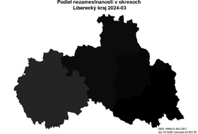 nezamestnanosť v okresoch Liberecký kraj akt/podiel-nezamestnanosti-CZ051-lau
