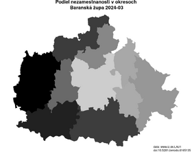 nezamestnanosť v okresoch Baranská župa akt/podiel-nezamestnanosti-HU231-lau