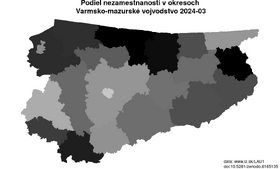nezamestnanosť v okresoch Varmsko-mazurské vojvodstvo akt/podiel-nezamestnanosti-PL62-lau