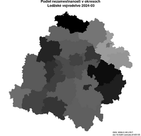 nezamestnanosť v okresoch Lodžské vojvodstvo akt/podiel-nezamestnanosti-PL71-lau