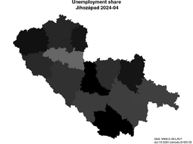 unemployment in Jihozápad akt/unemployment-share-CZ03-lau