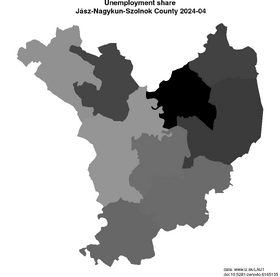 unemployment in Jász-Nagykun-Szolnok County akt/unemployment-share-HU322-lau