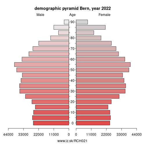demographic pyramid CH021 Bern