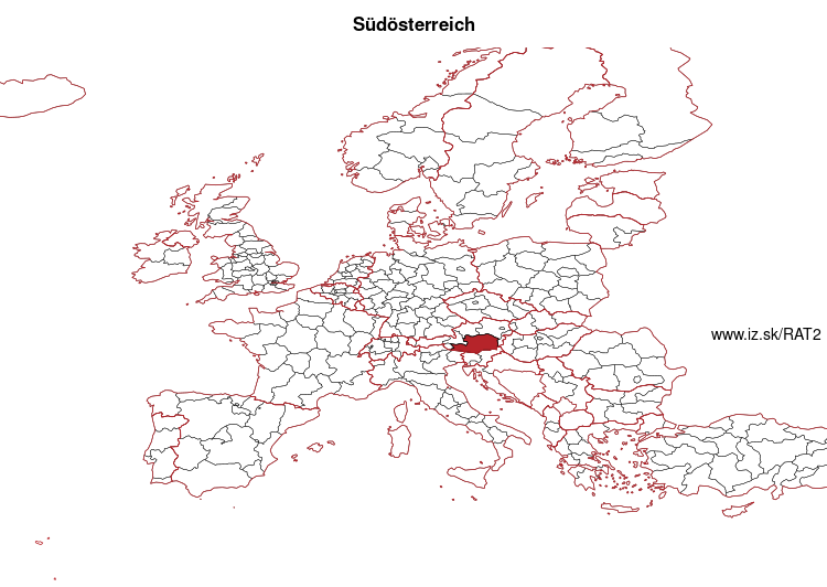 map of Southern Austria AT2