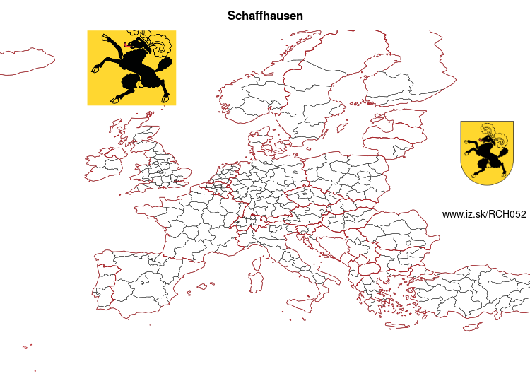 map of Schaffhausen CH052