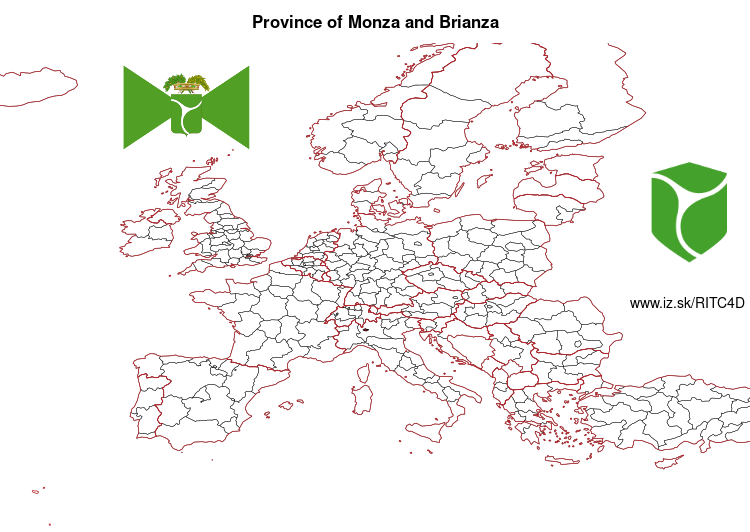 map of Province of Monza and Brianza ITC4D