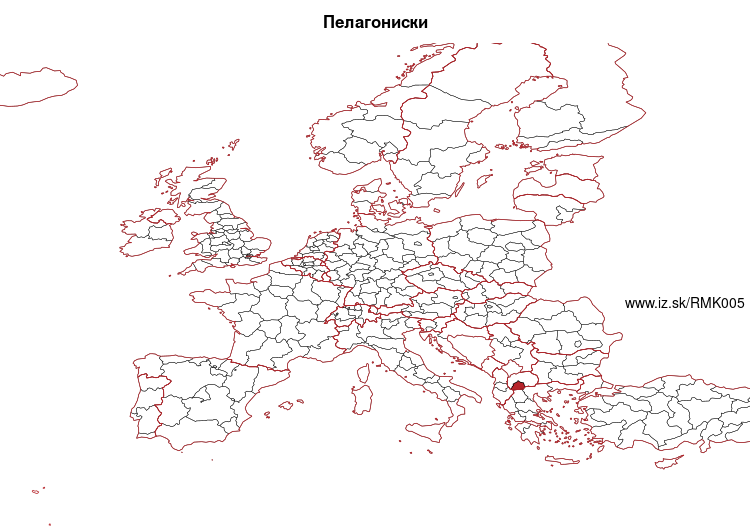 map of Pelagonia Statistical Region MK005