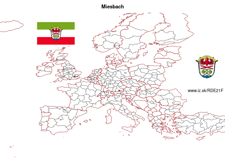 mapka Miesbach DE21F