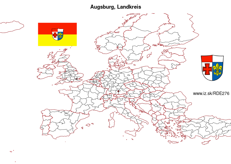 mapka Augsburg, Landkreis DE276