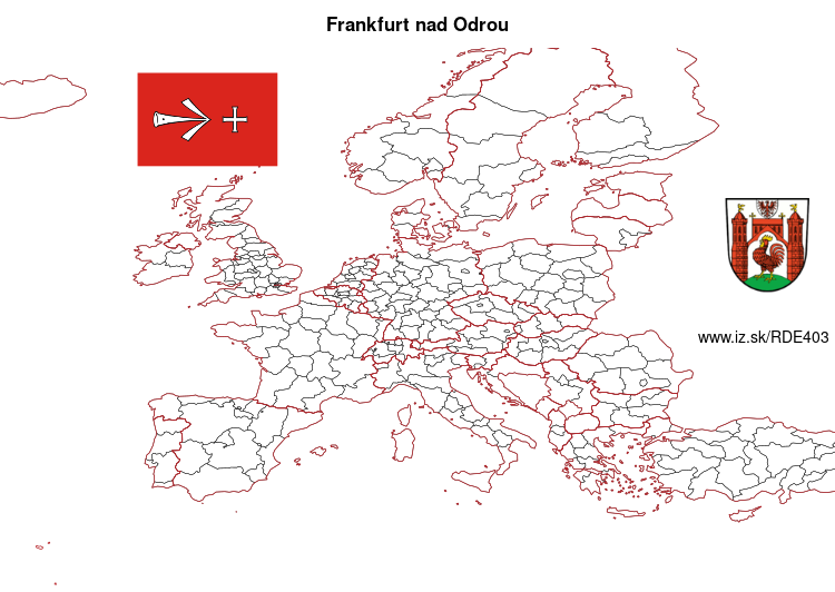 mapka Frankfurt nad Odrou DE403