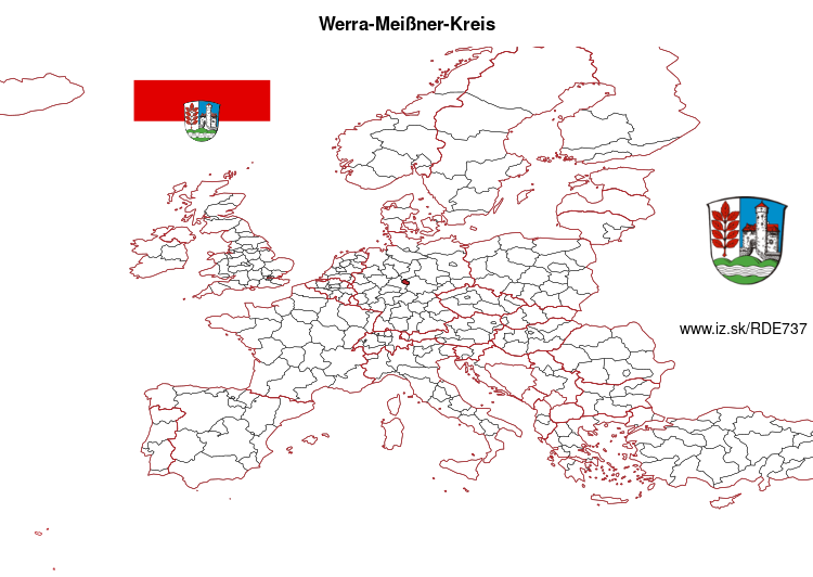 mapka Werra-Meißner-Kreis DE737