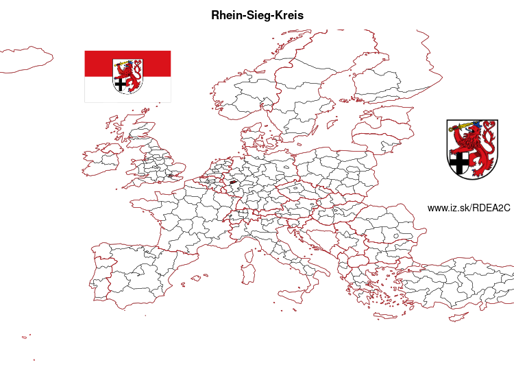 mapka Rhein-Sieg-Kreis DEA2C