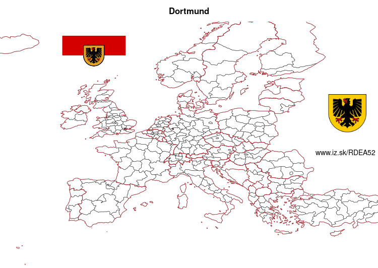 mapka Dortmund DEA52