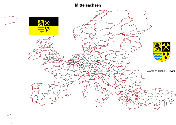 mapka Mittelsachsen DED43