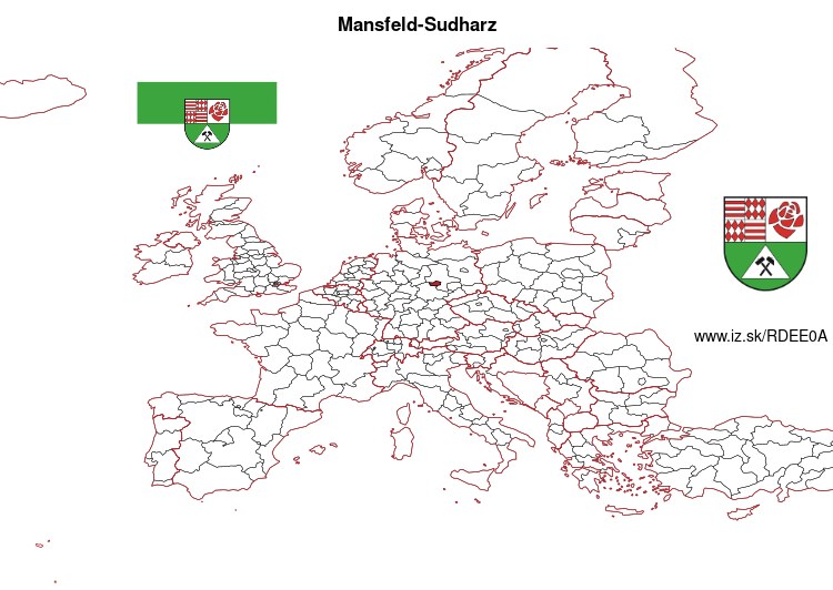 mapka Mansfeld-Sudharz DEE0A
