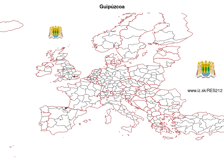mapka Guipúzcoa ES212