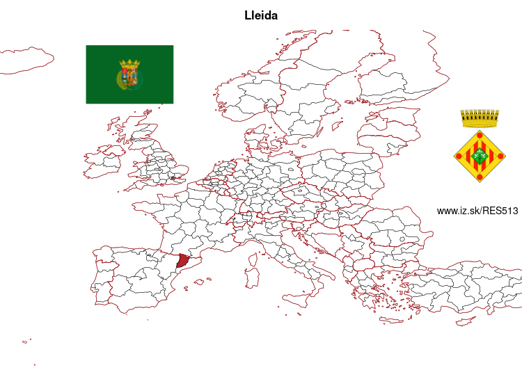 mapka Lleida ES513