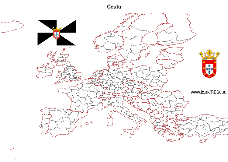mapka Ceuta ES630