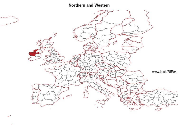mapka Northern and Western IE04
