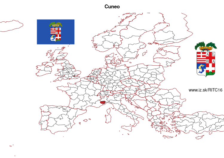 mapka Cuneo ITC16