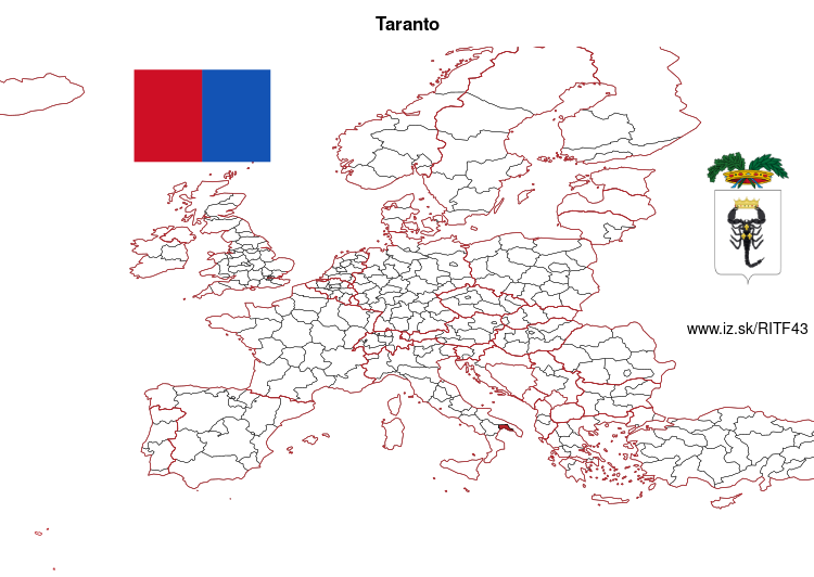 mapka Tarentská provincia ITF43