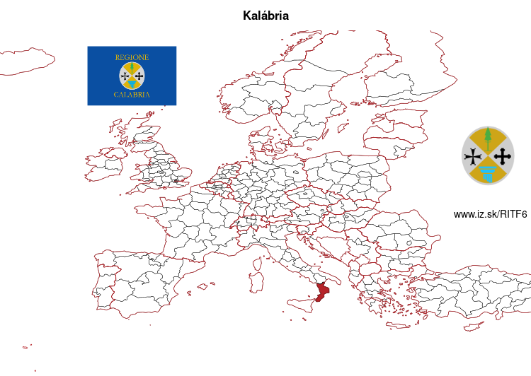 mapka Kalábria ITF6