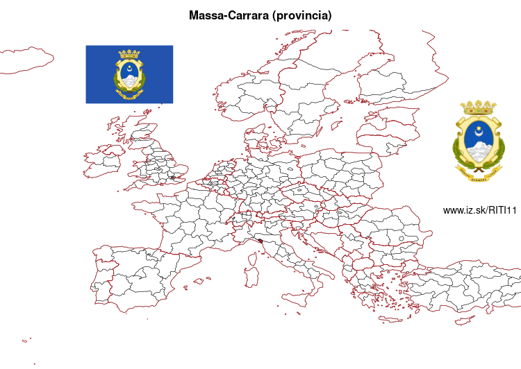 mapka Massa-Carrara (provincia) ITI11