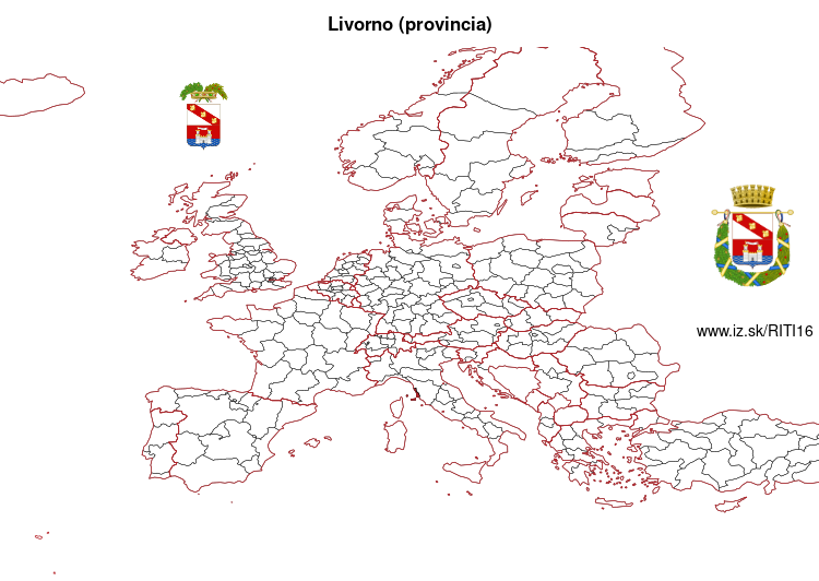 mapka Livorno (provincia) ITI16