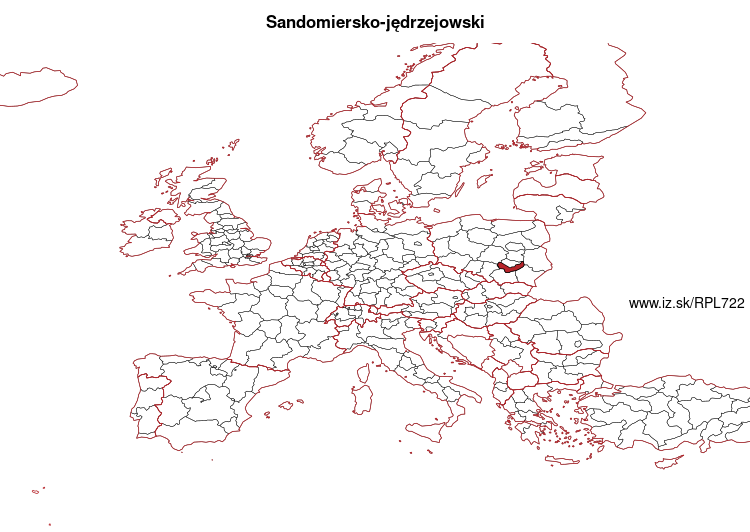 mapka Sandomiersko-jędrzejowski PL722