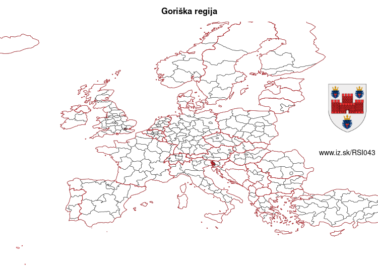 mapka Goriška regija SI043