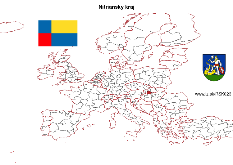 mapka Nitriansky kraj SK023