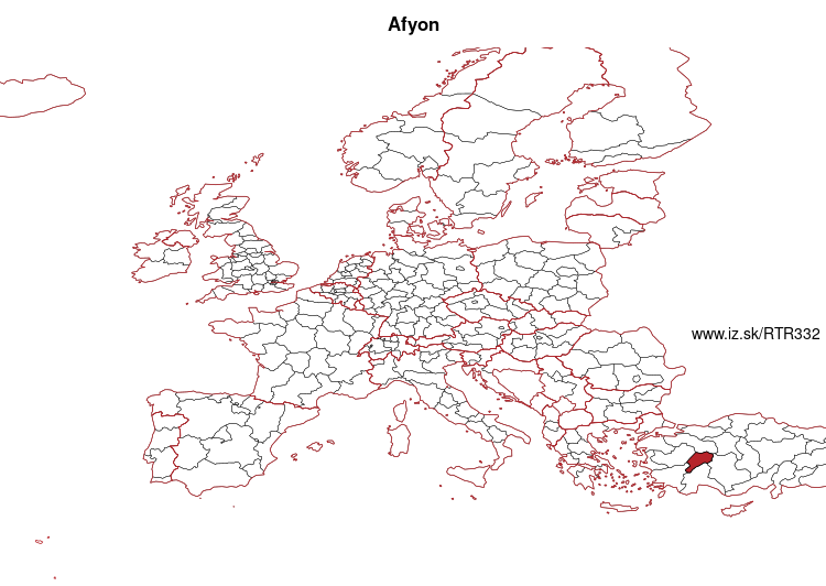 mapka Afyon TR332